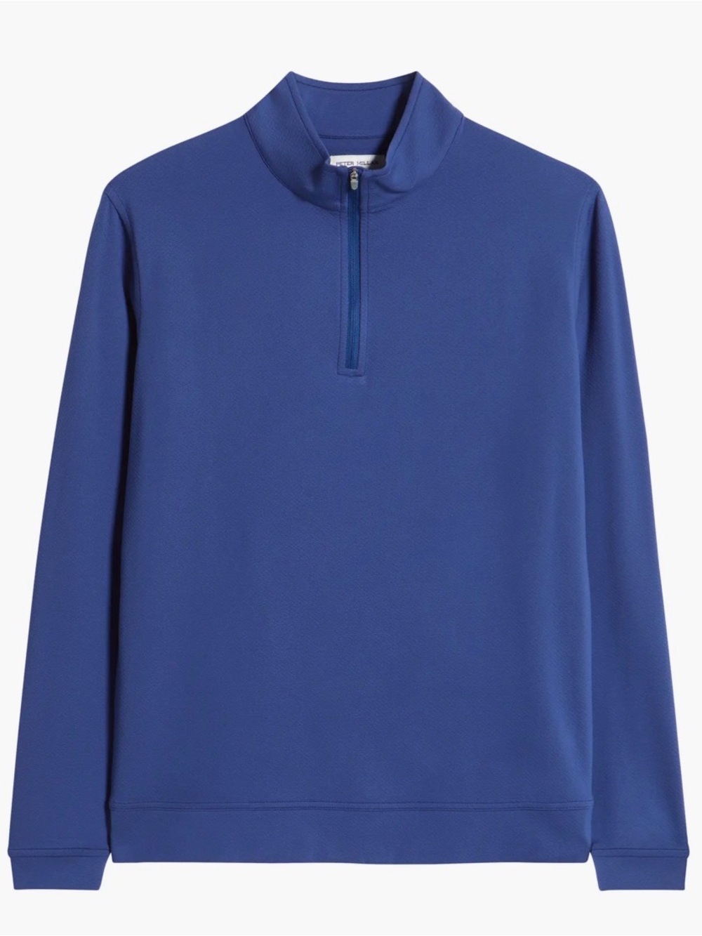 Peter Millar Men's Blue Quarter-Zip Pullover Size Medium
